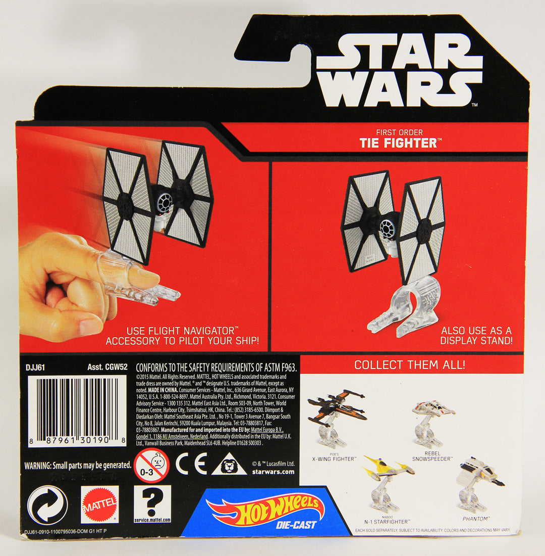 Star Wars Hot Wheels Die-Cast Flight Navigator #8 First Order TIE Fighter L000787