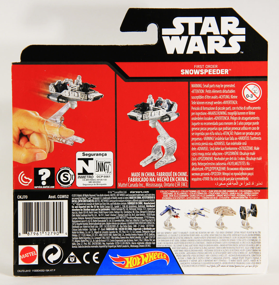 Star Wars Hot Wheels Die-Cast Flight Navigator #22 First Order Snowspeeder MOC L000790