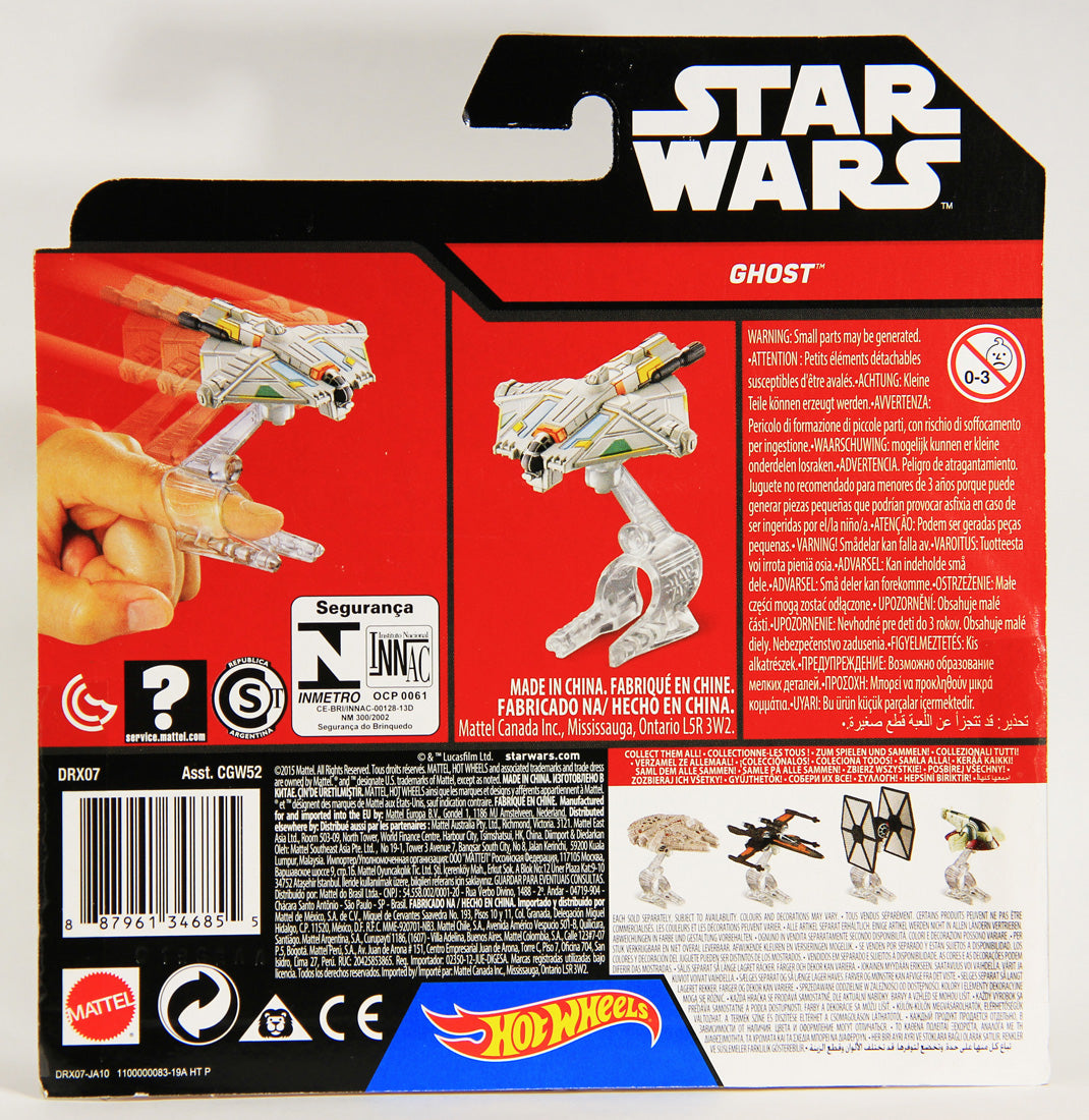 Star Wars Hot Wheels Die-Cast Flight Navigator #17 Ghost MOC L000792