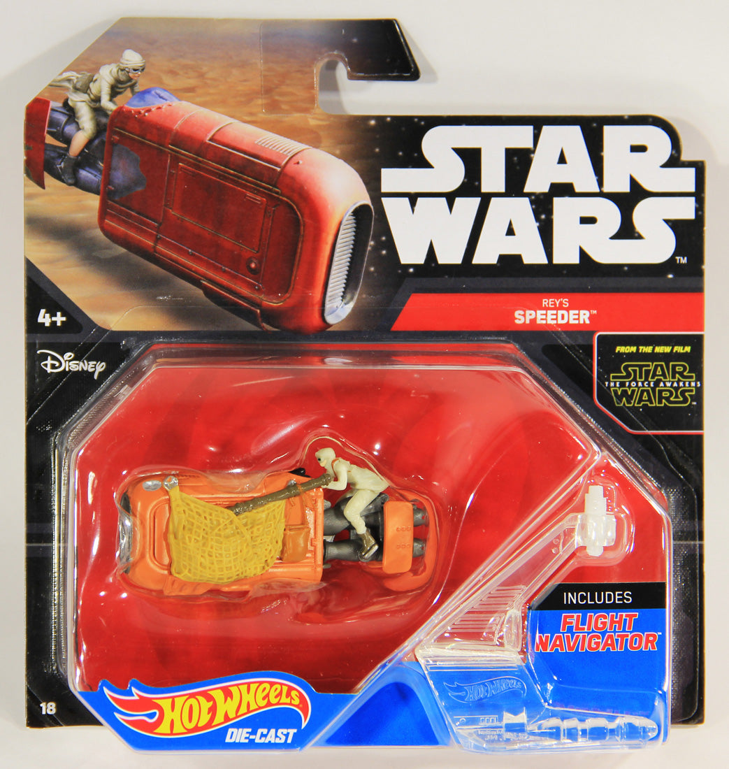 Star Wars Hot Wheels Die-Cast Flight Navigator #18 Rey's Speeder MOC L001299