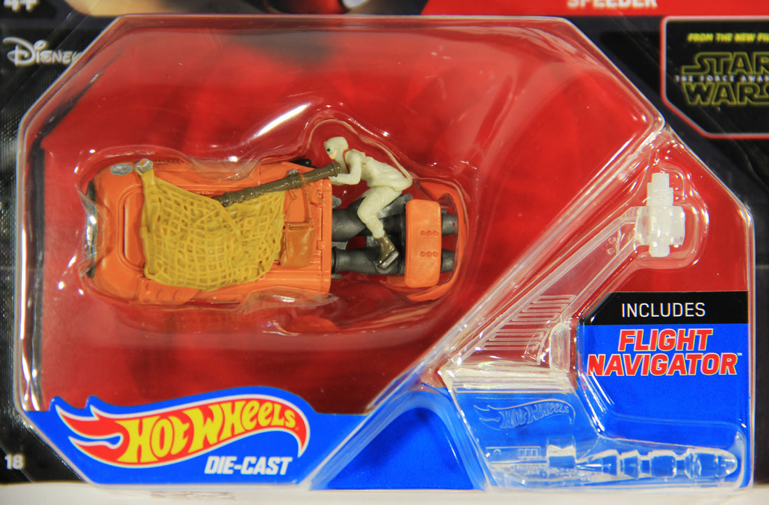 Star Wars Hot Wheels Die-Cast Flight Navigator #18 Rey's Speeder MOC L001299