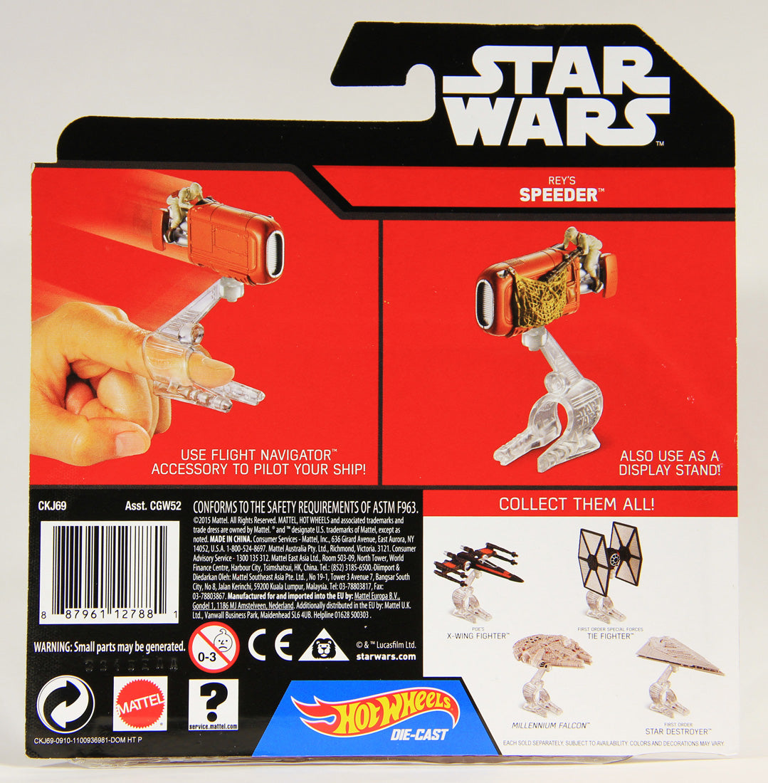 Star Wars Hot Wheels Die-Cast Flight Navigator #18 Rey's Speeder MOC L001299
