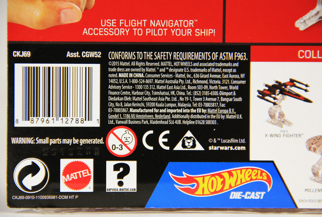 Star Wars Hot Wheels Die-Cast Flight Navigator #18 Rey's Speeder MOC L001299