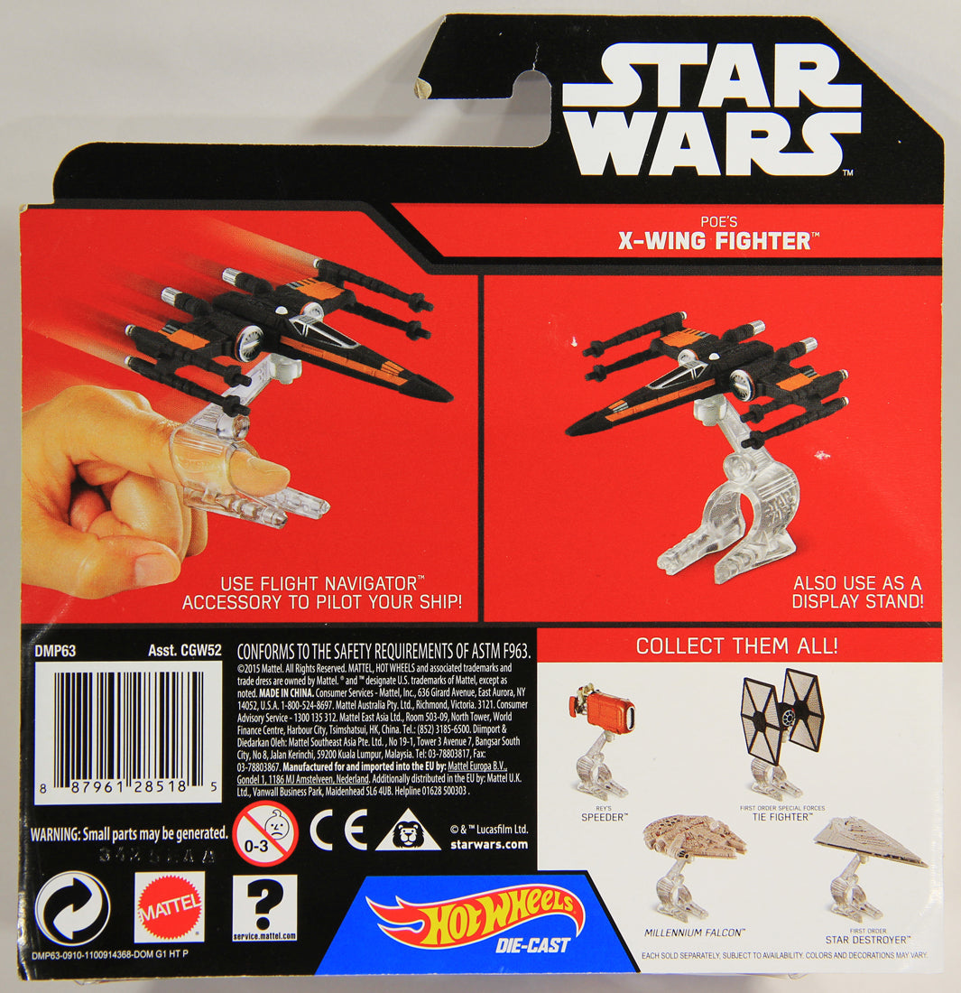 Star Wars Hot Wheels Mis-Card ERROR Flight Navigator #19 X-Wing - Ghost MOC L001604