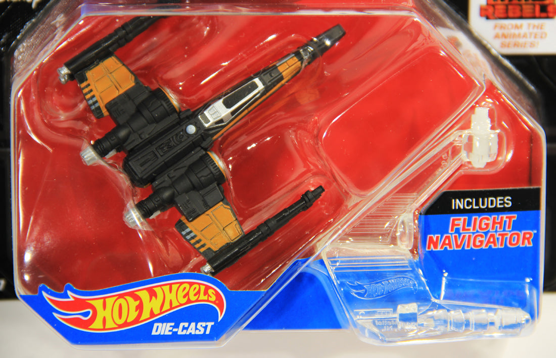 Star Wars Hot Wheels Mis-Card ERROR Flight Navigator #19 X-Wing - Ghost MOC L001604