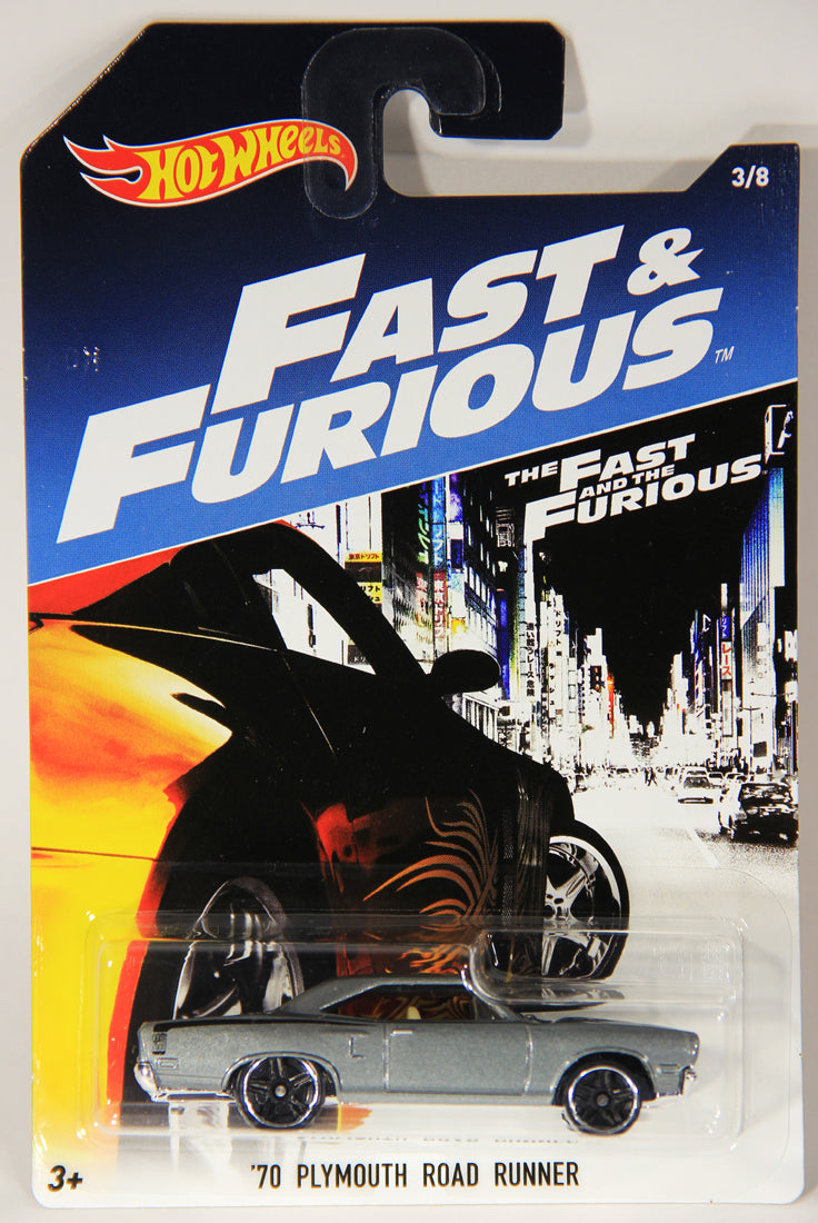Hot Wheels 2016 Die-Cast '70 Plymouth Road Runner Fast & Furious #3/8 L002271