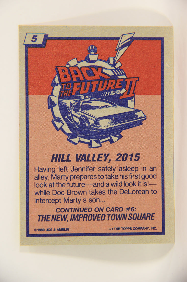 Back To The Future II 1989 Trading Card #5 Hill Valley 2015 L002715