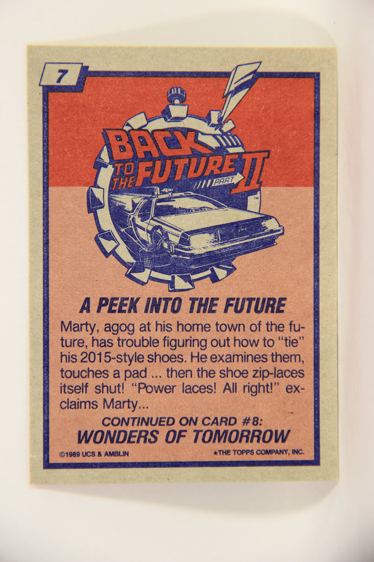 Back To The Future II 1989 Trading Card #7 A Peek Into The Future L002716