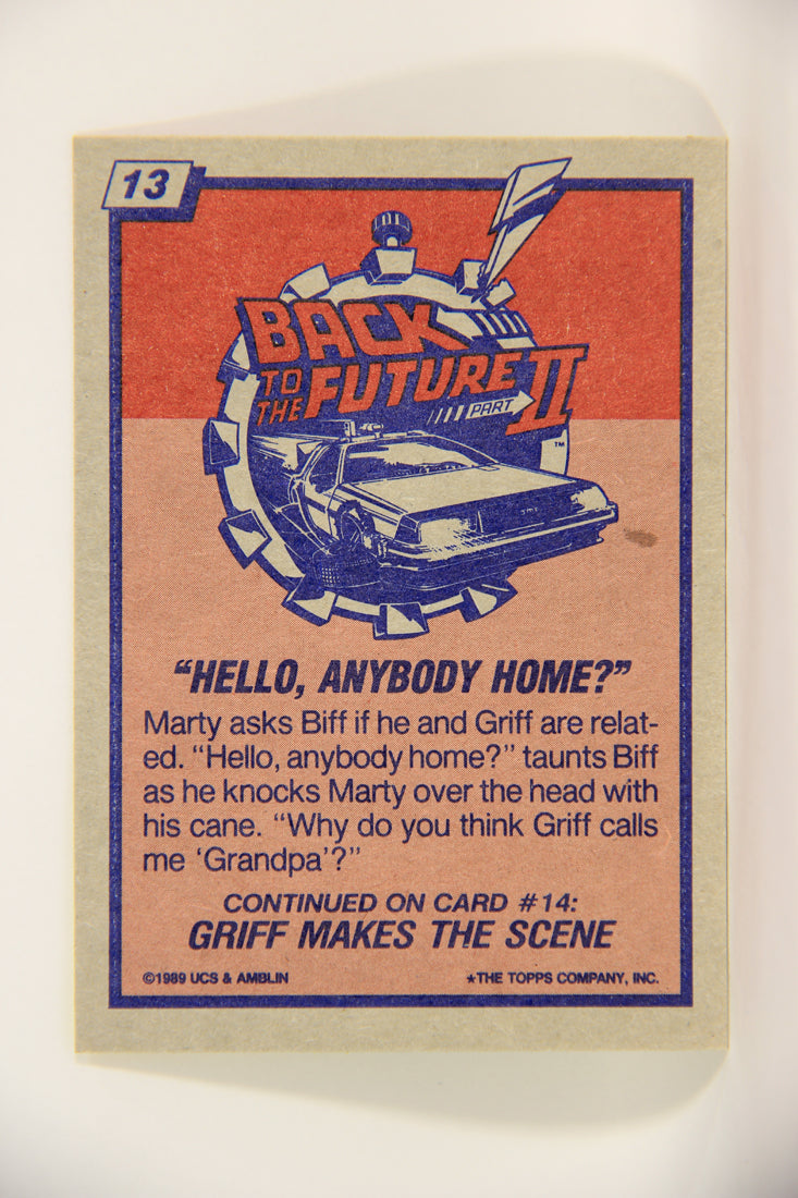 Back To The Future II 1989 Trading Card #13 Hello Anybody Home L002719