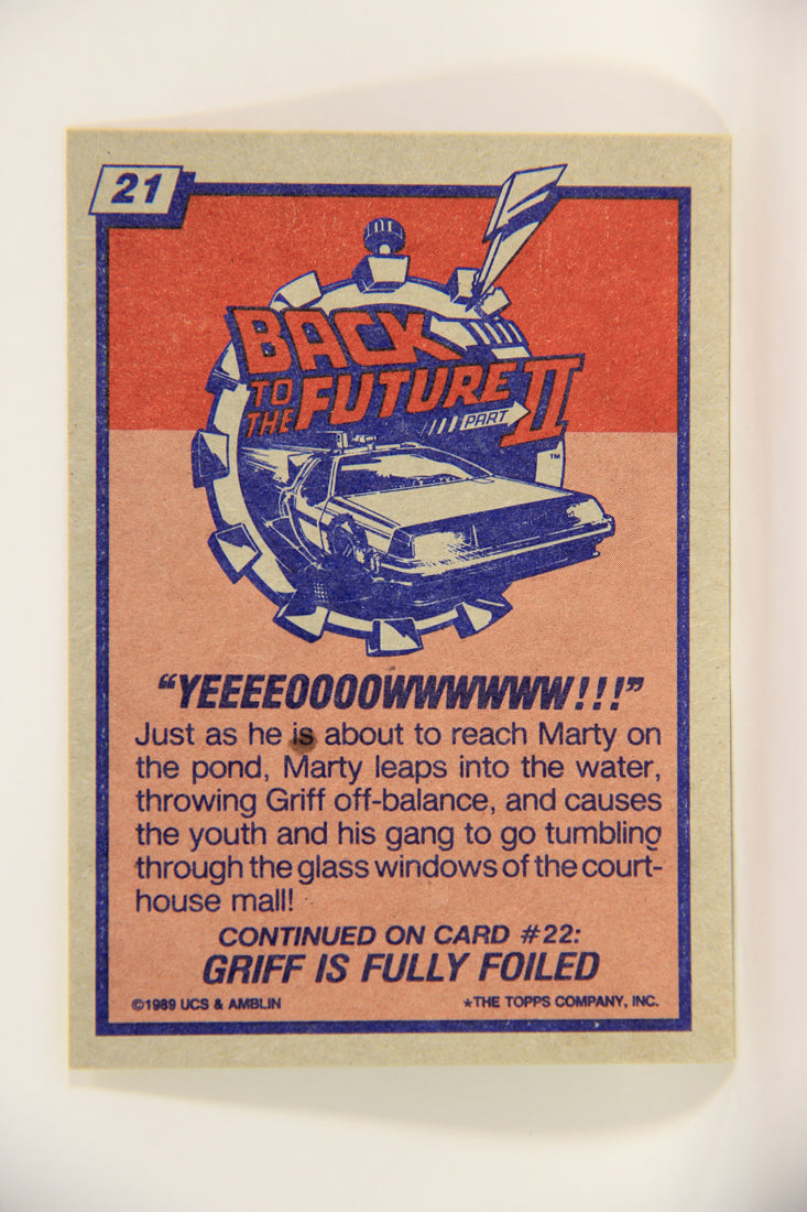 Back To The Future II 1989 Trading Card #21 Yeeeeoooowwwww L002723