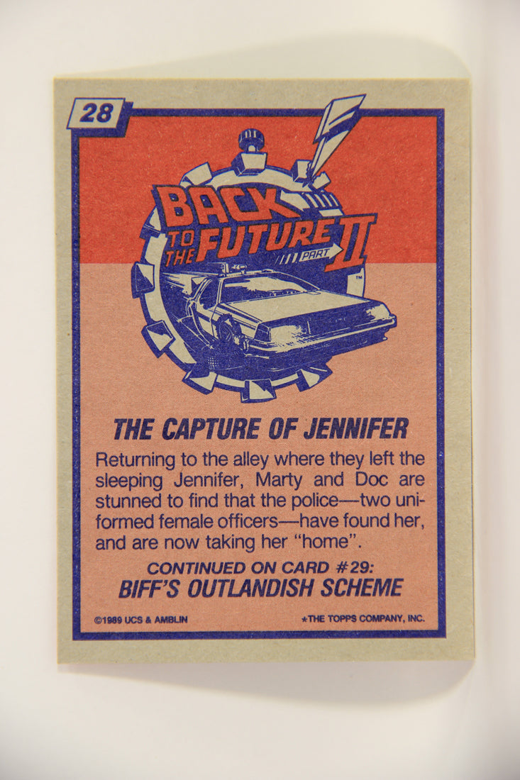 Back To The Future II 1989 Trading Card #28 The Capture Of Jennifer L002726
