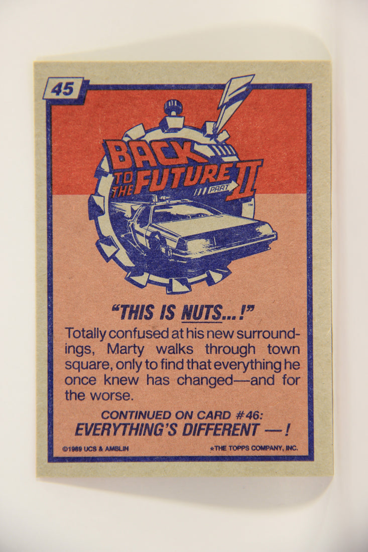 Back To The Future II 1989 Trading Card #45 This Is Nuts L002734