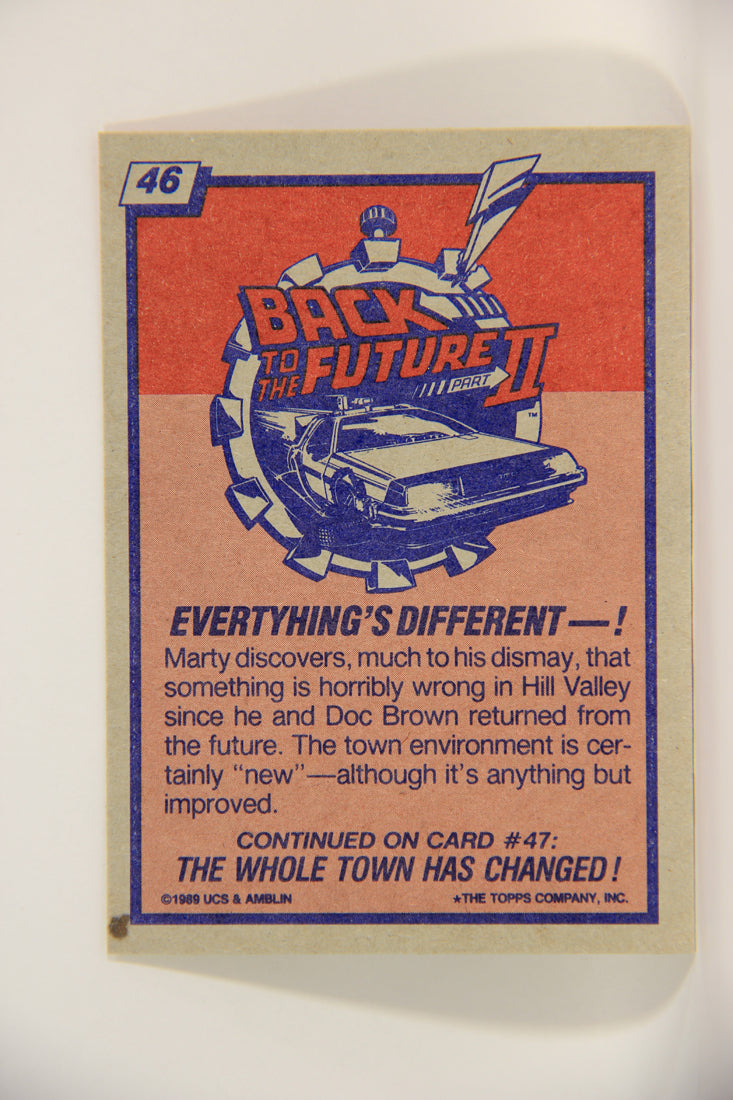 Back To The Future II 1989 Trading Card #46 Everything's Different L002735