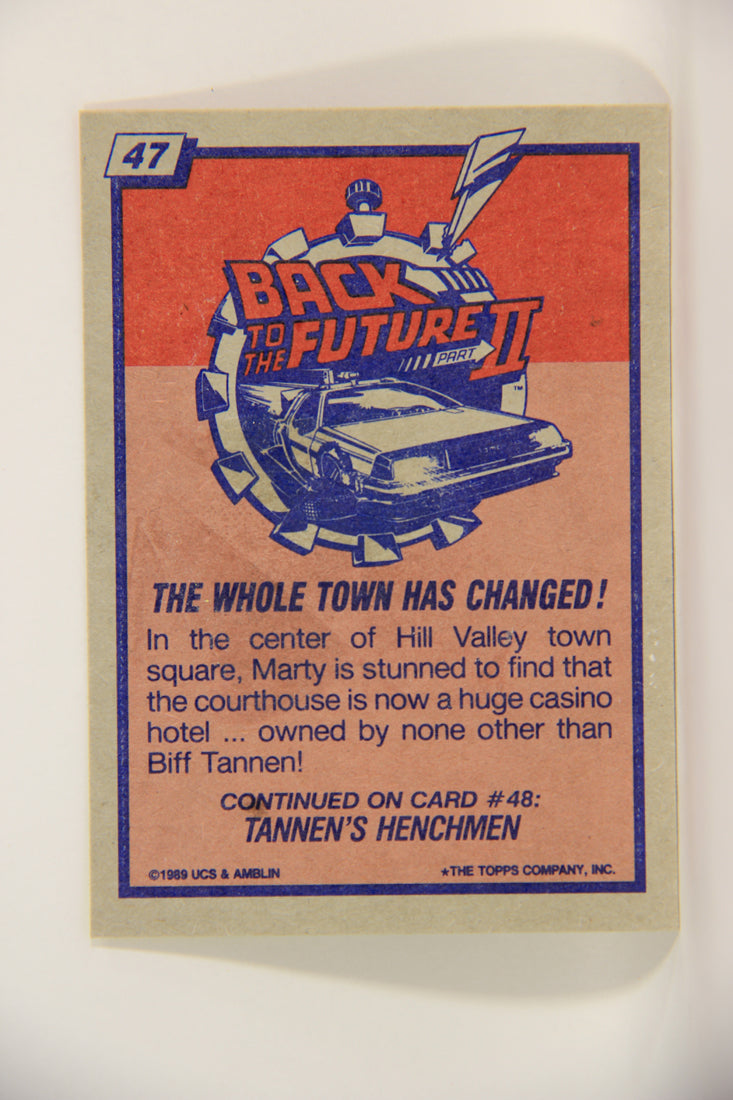 Back To The Future II 1989 Trading Card #47 The Whole Town Has Changed L002736