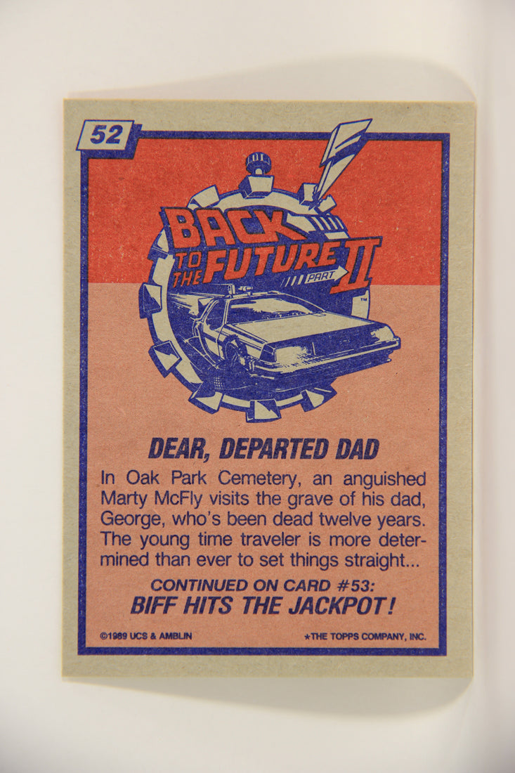 Back To The Future II 1989 Trading Card #52 Dear Departed Dad L002739