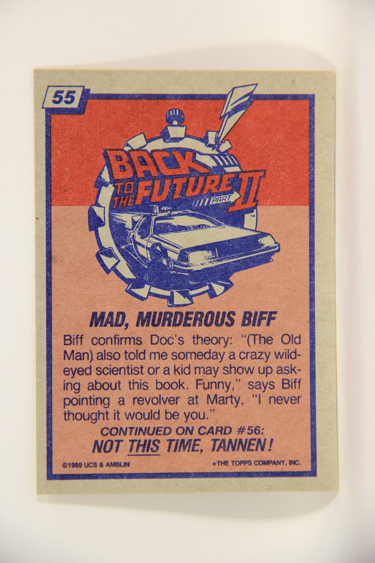 Back To The Future II 1989 Trading Card #55 Mad Murderous Biff L002741