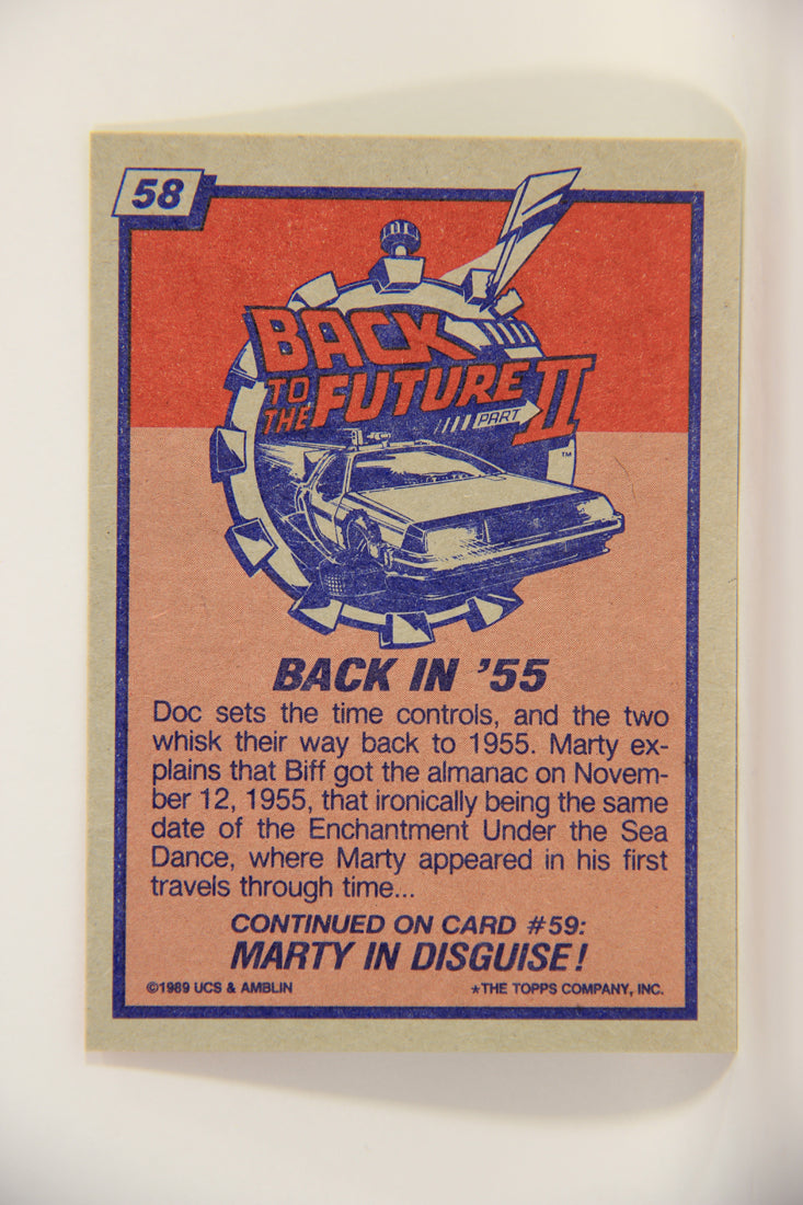Back To The Future II 1989 Trading Card #58 Back In '55 L002744