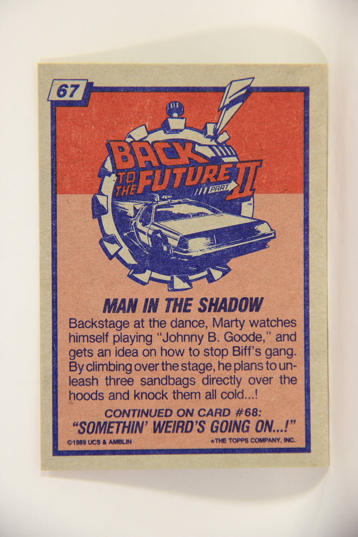 Back To The Future II 1989 Trading Card #67 Man In The Shadow L002750