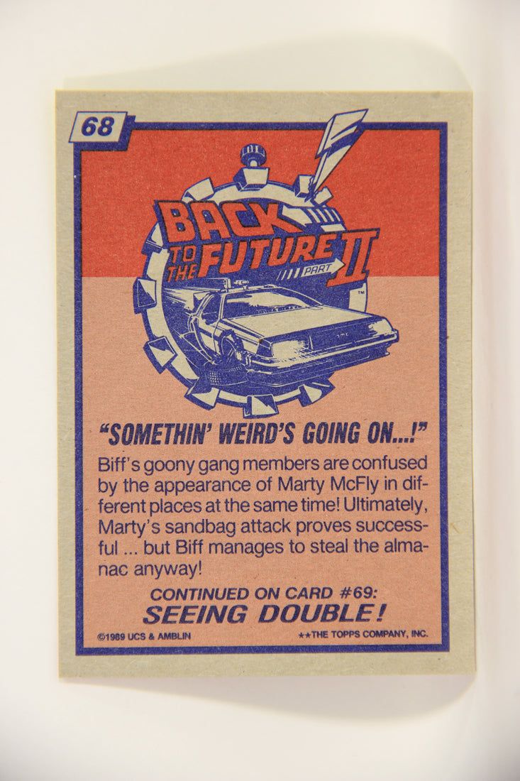 Back To The Future II 1989 Trading Card #68 Somethin' Weird's Going On L002751