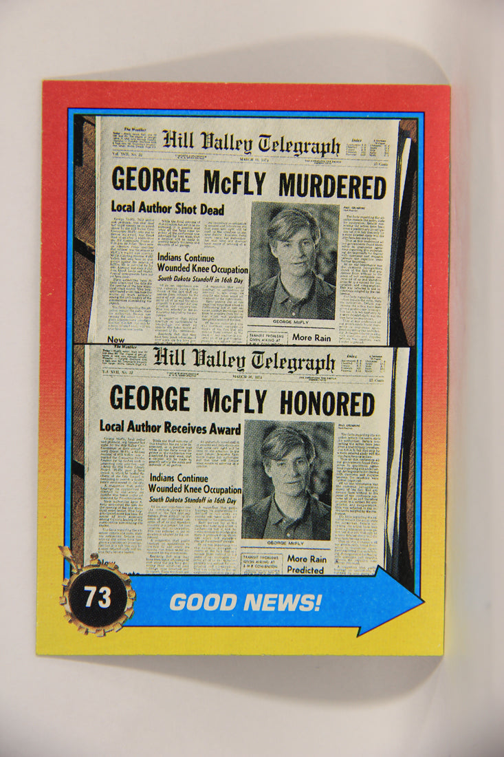 Back To The Future II 1989 Trading Card #73 Good News L002753