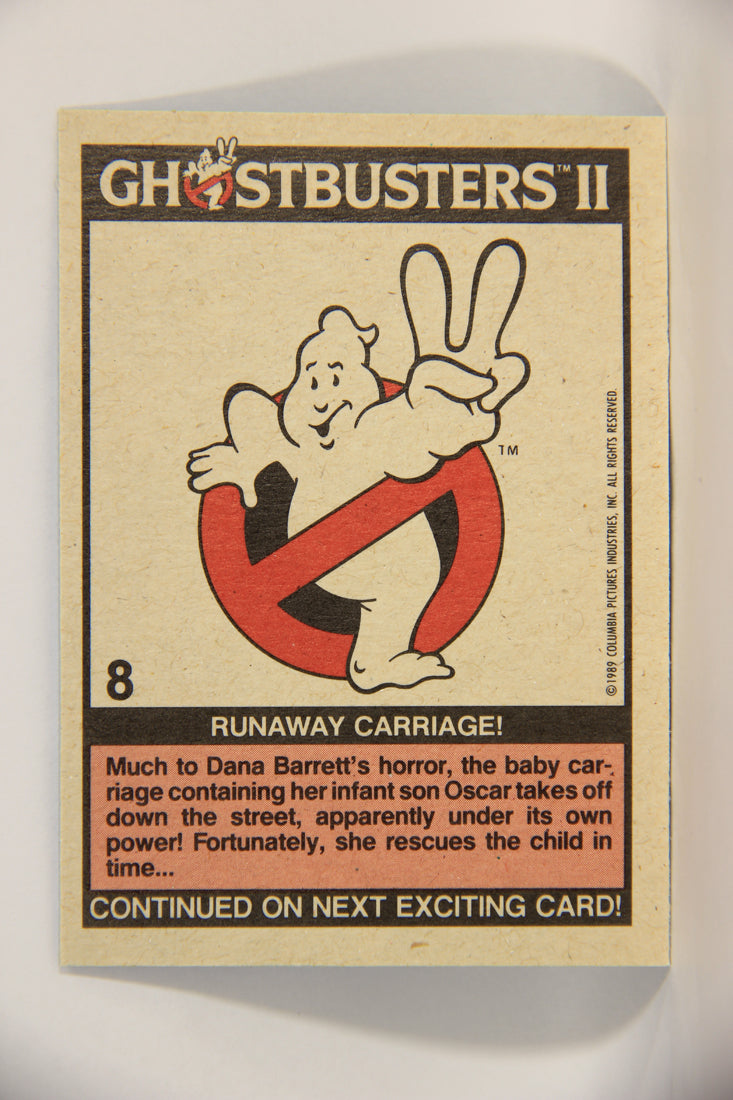 Ghostbusters II 1989 Trading Card #8 Runaway Carriage L002770