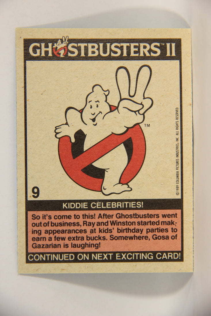 Ghostbusters II 1989 Trading Card #9 Kiddie Celebrities L002771