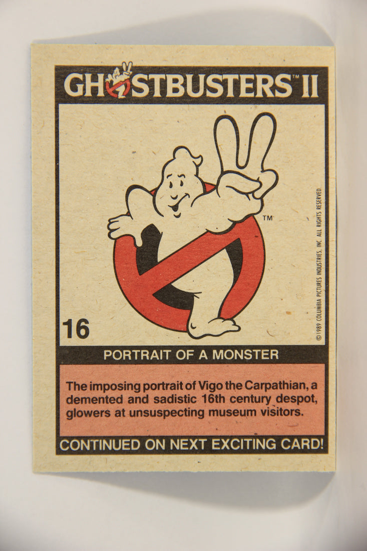 Ghostbusters II 1989 Trading Card #16 Portrait Of A Monster L002773