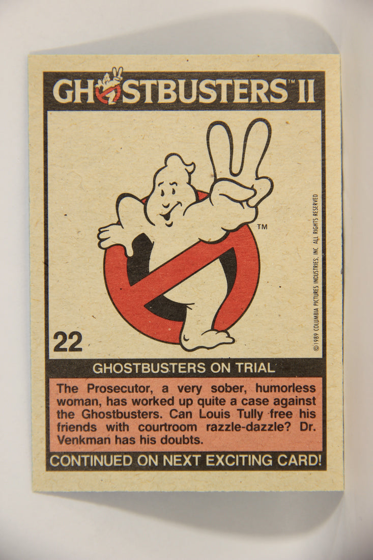 Ghostbusters II 1989 Trading Card #22 Ghostbusters On Trial L002776