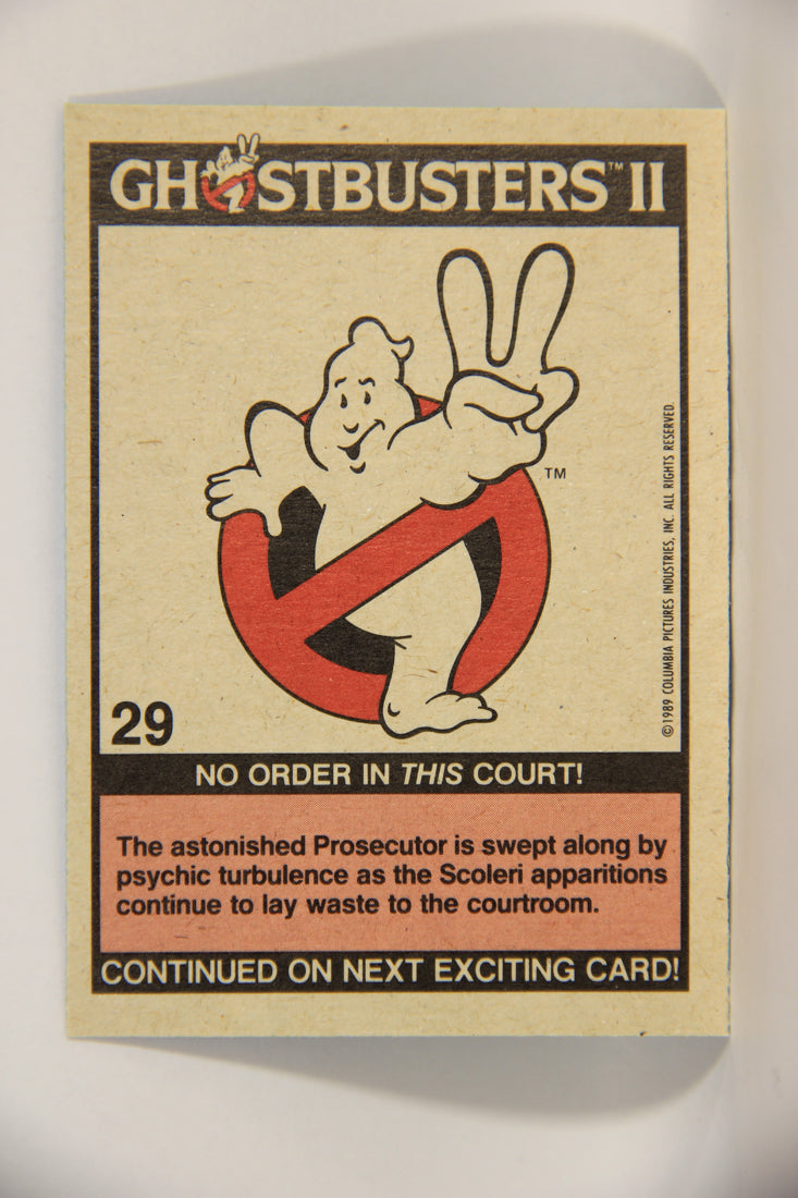 Ghostbusters II 1989 Trading Card #29 No Order In This Court L002778