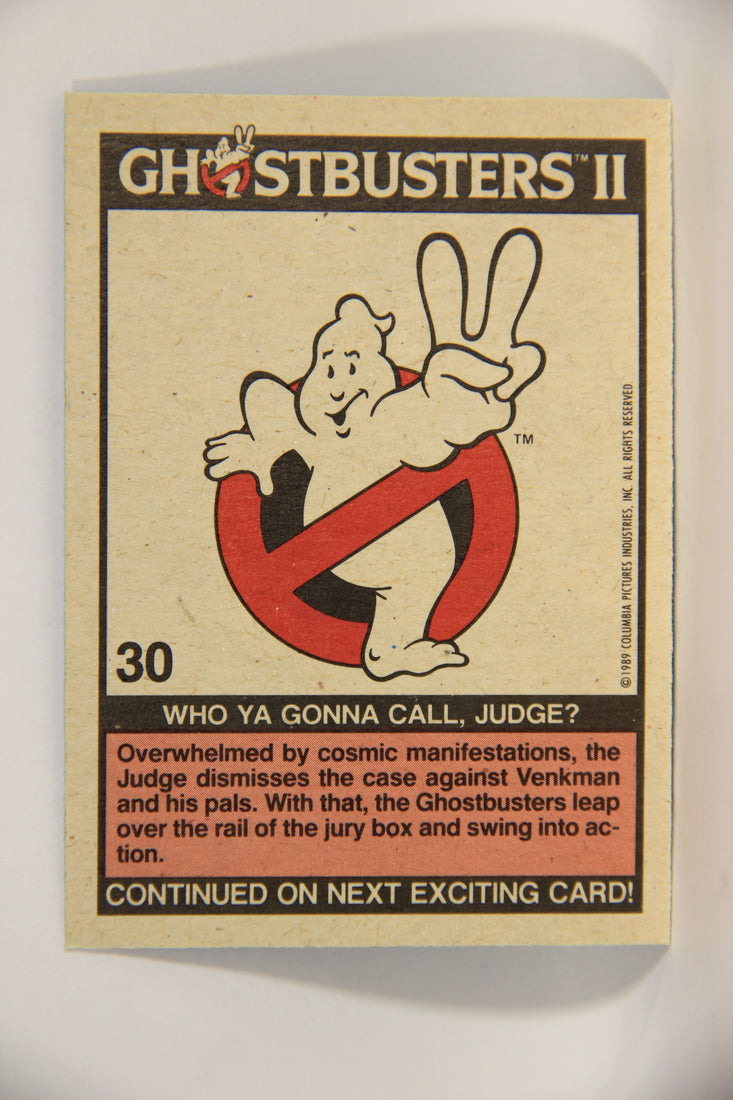 Ghostbusters II 1989 Trading Card #30 Who Ya Gonna Call Judge L002779