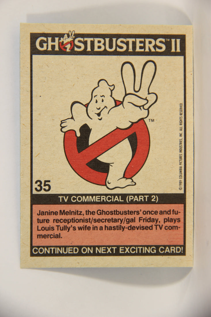 Ghostbusters II 1989 Trading Card #35 TV Commercial ( Part 2 ) L002783