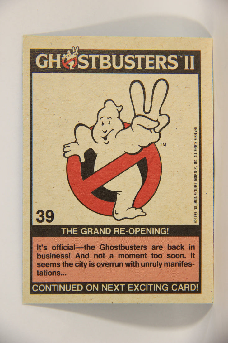 Ghostbusters II 1989 Trading Card #39 The Grand Re-Opening L002784