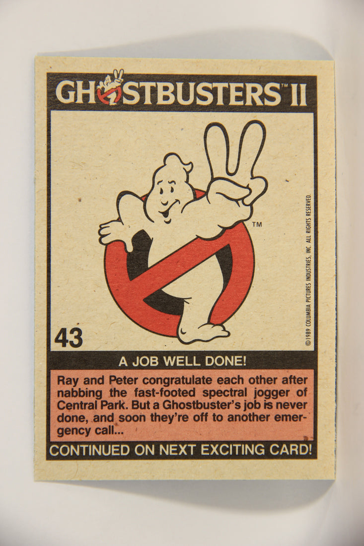 Ghostbusters II 1989 Trading Card #43 A Job Well Done L002786
