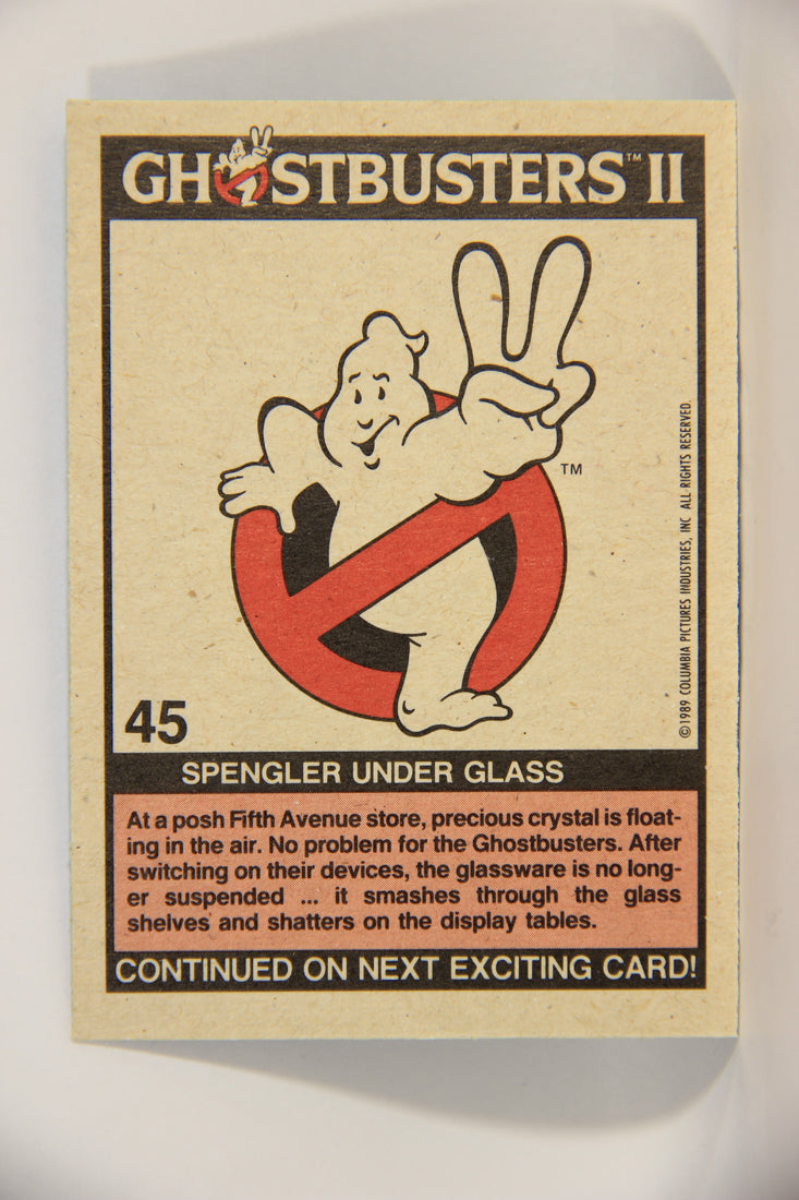 Ghostbusters II 1989 Trading Card #45 Spengler Under Glass L002788