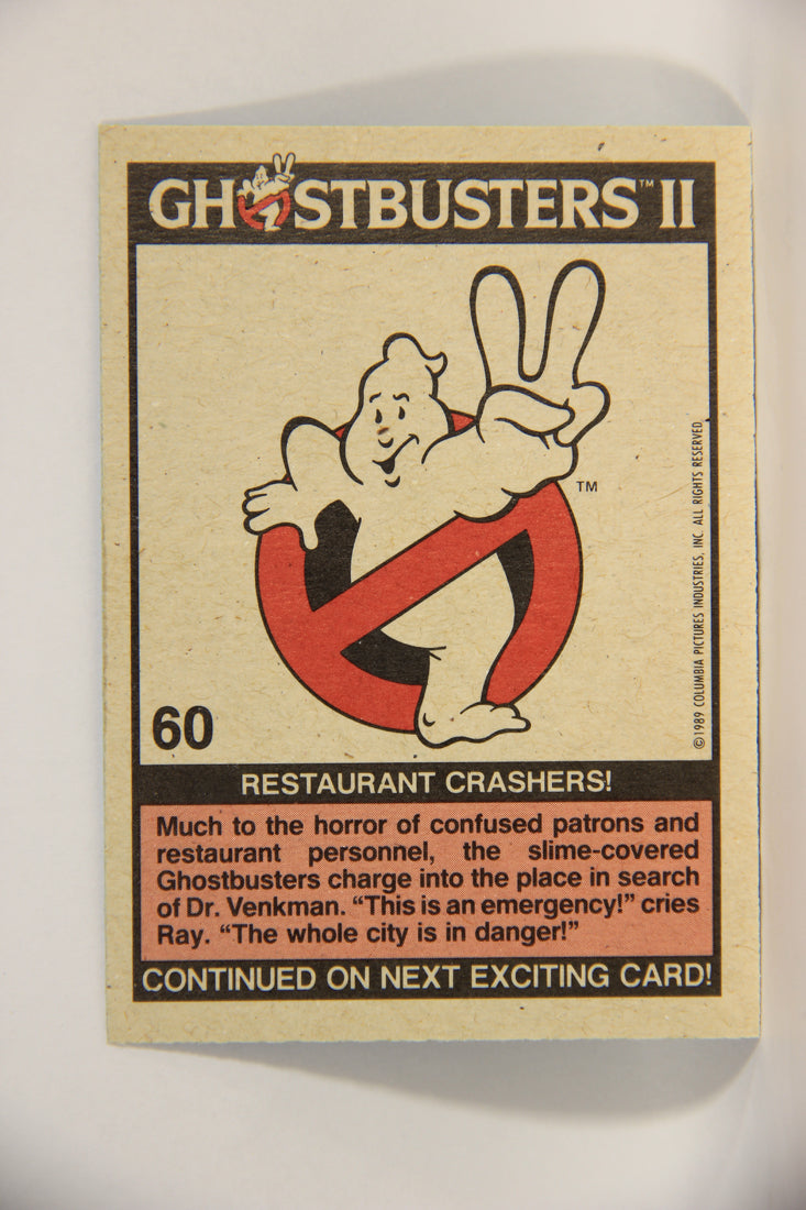Ghostbusters II 1989 Trading Card #60 Restaurant Crashers L002797
