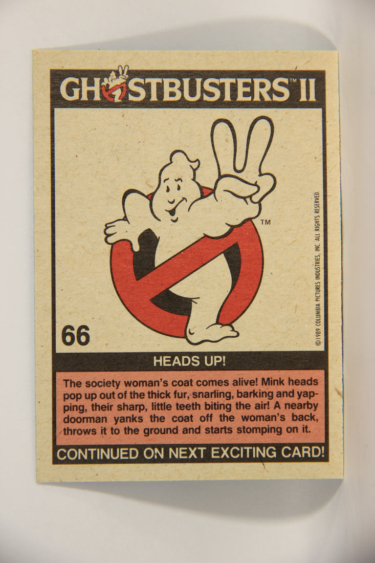 Ghostbusters II 1989 Trading Card #66 Heads Up L002800
