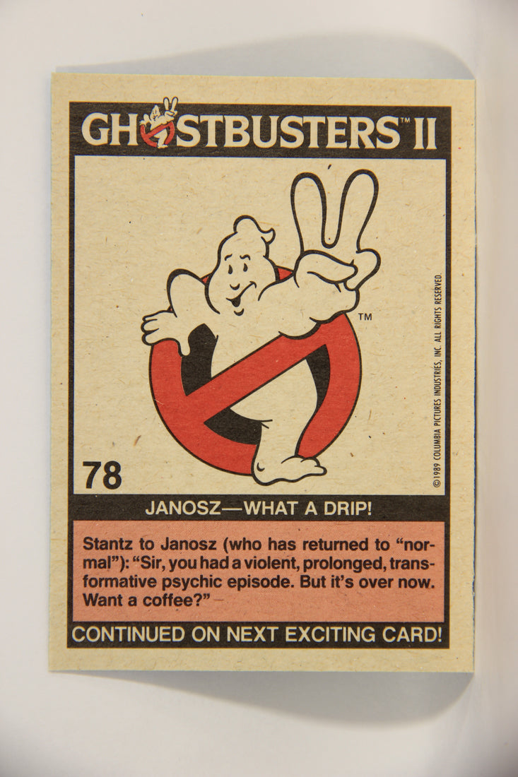 Ghostbusters II 1989 Trading Card #78 Janosz What A Drip L002807