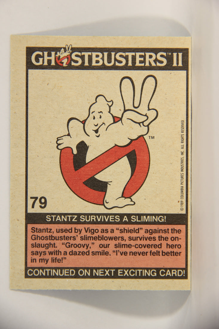 Ghostbusters II 1989 Trading Card #79 Stantz Survives A Sliming L002808
