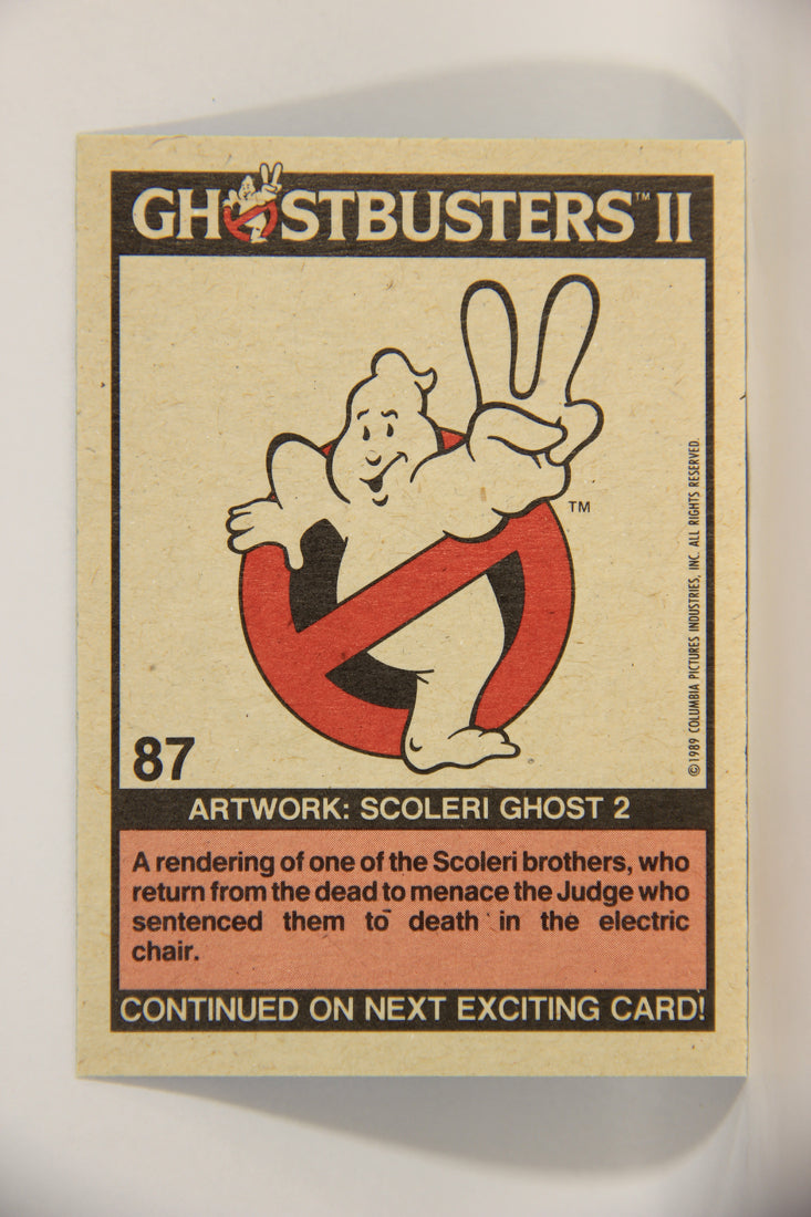Ghostbusters II 1989 Trading Card #87 Artwork Scoleri Ghost 2 L002812