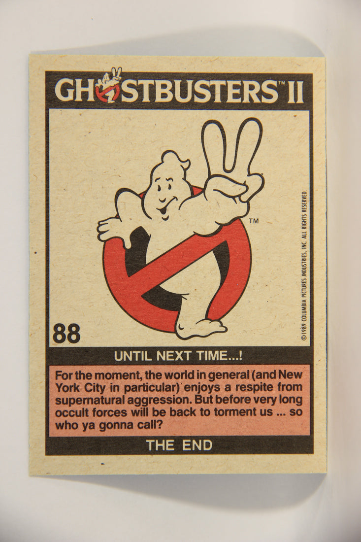 Ghostbusters II 1989 Trading Card #88 Until Next Time L002813