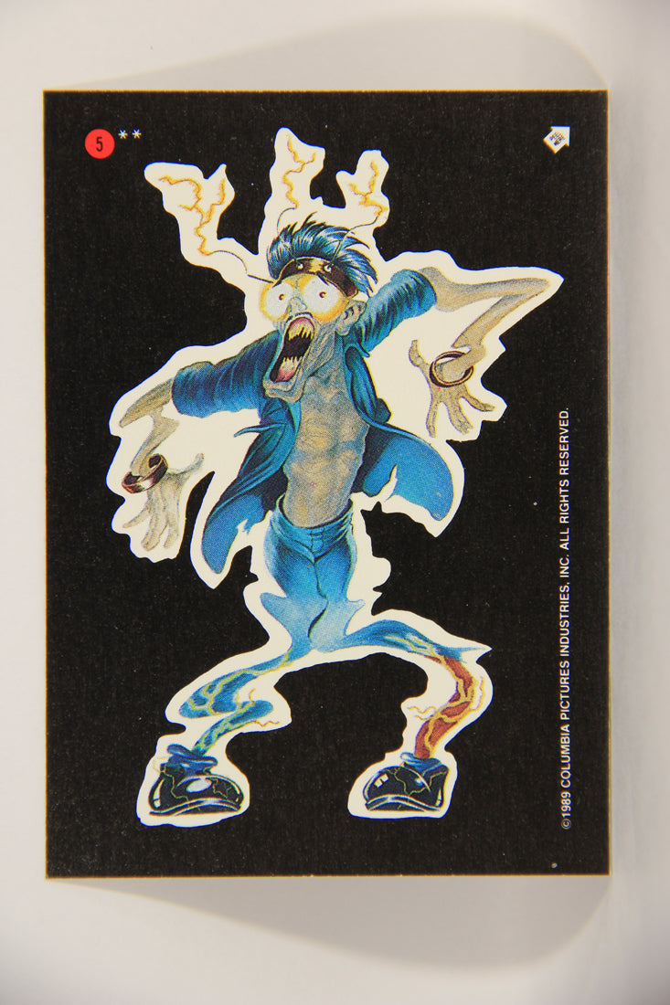Ghostbusters II 1989 Trading Card Sticker #5 Scoleri Ghost 1 L002818