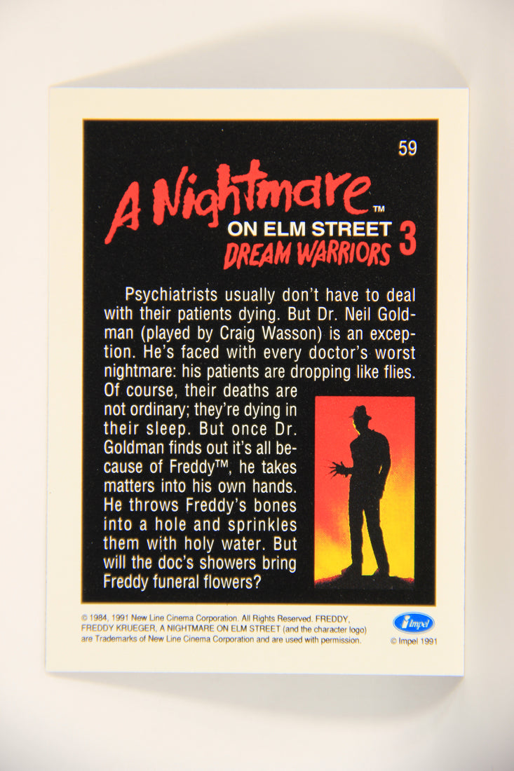 A Nightmare On Elm Street 1991 Trading Card #59 Craig Wasson As Dr. Neil Goldman L004222