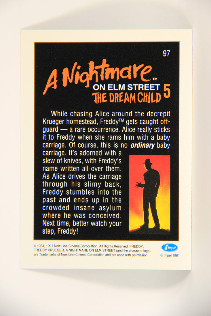 A Nightmare On Elm Street 1991 Trading Card #97 No Ordinary Baby Carriage L004260