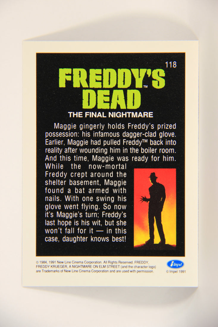 A Nightmare On Elm Street 1991 Trading Card #118 Infamous Dagger-Clad Glove L004281