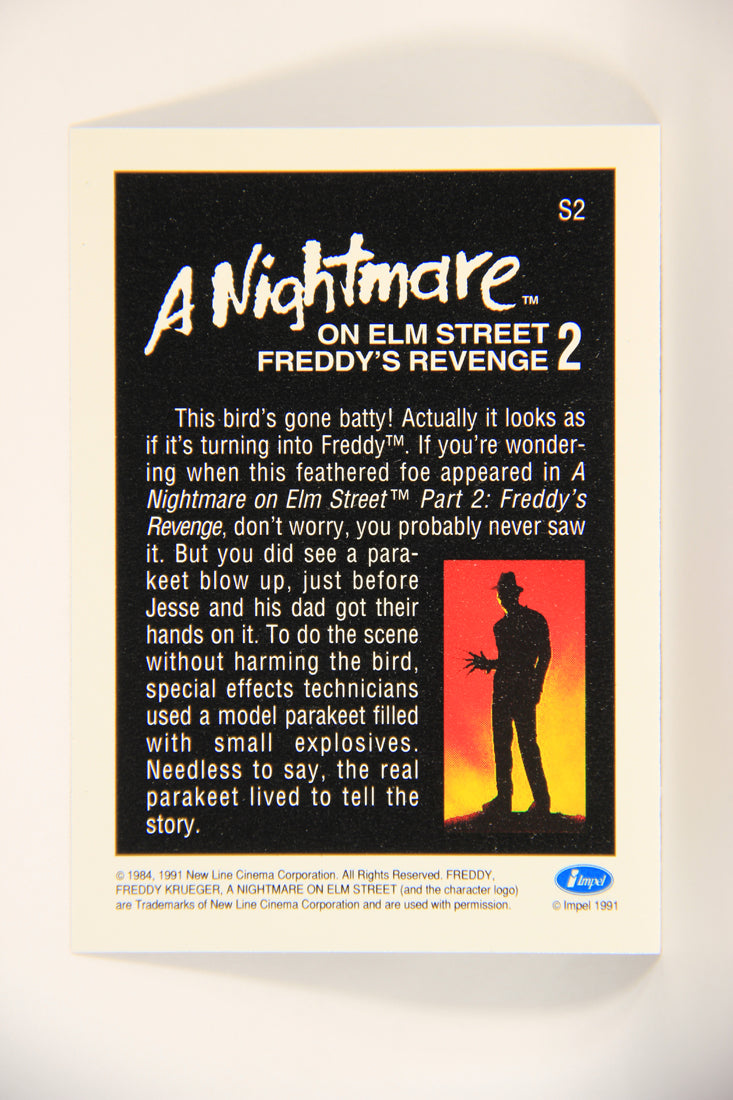 A Nightmare On Elm Street 1991 Trading Card #S2 Parakeet Bird Model L004285