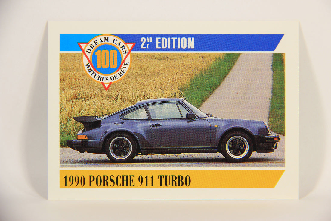 Dream Cars 2nd Edition 1992 Trading Card #12 - 1990 Porsche 911 Turbo FR-ENG L004627