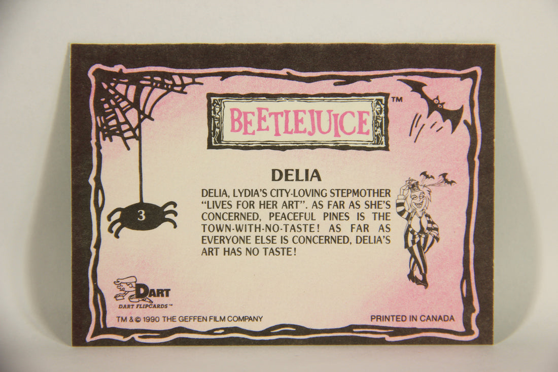 Beetlejuice 1990 Trading Card #3 Delia ENG L004704