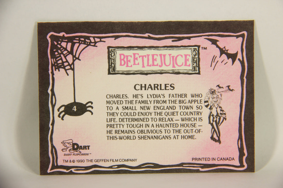 Beetlejuice 1990 Trading Card #4 Charles ENG L004705