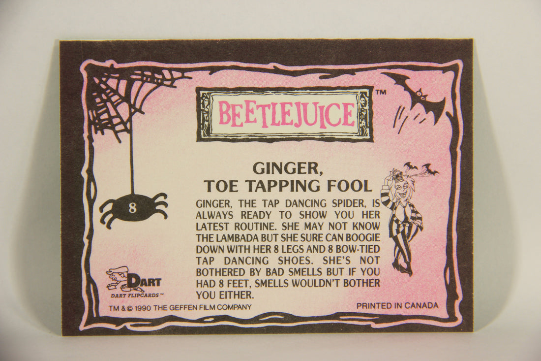 Beetlejuice 1990 Trading Card #8 Ginger Toe Tapping Fool ENG L004708