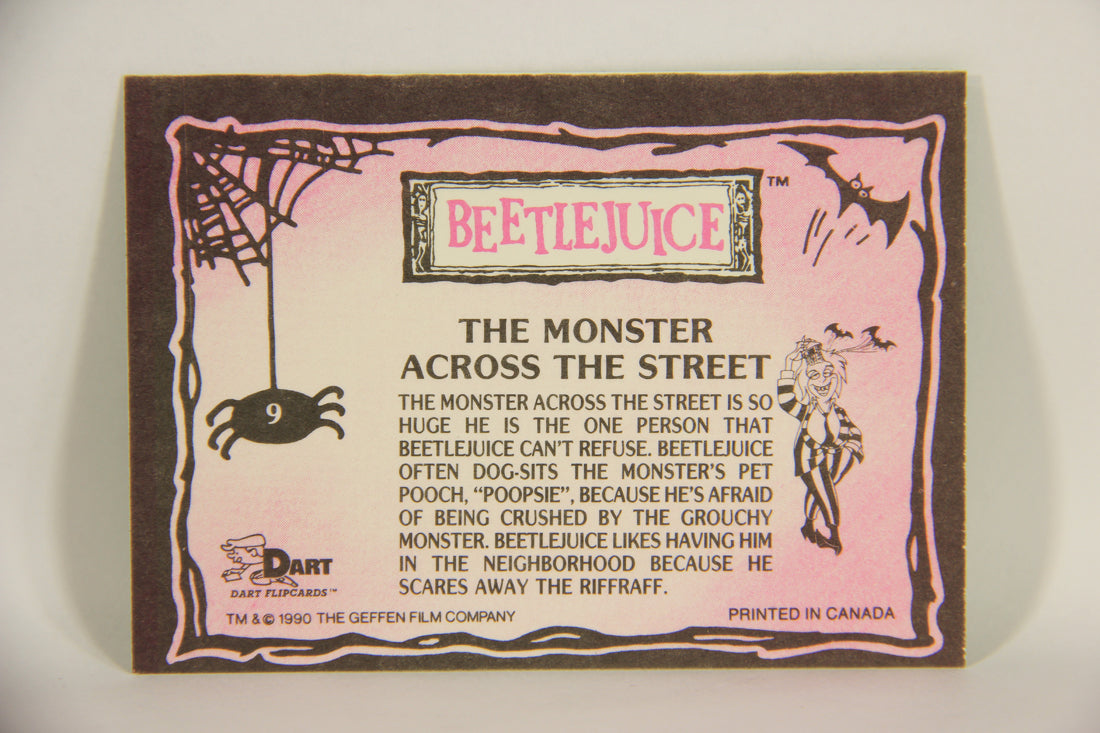Beetlejuice 1990 Trading Card #9 The Monster Across The Street ENG L004709